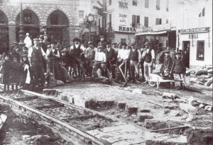 Sanremo posa binari tram i Piazza Colombo